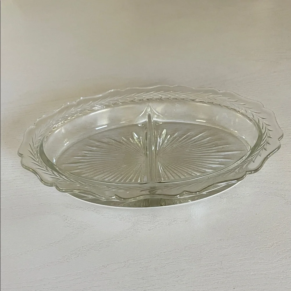 Vintage Starburst Relish Serving Dish